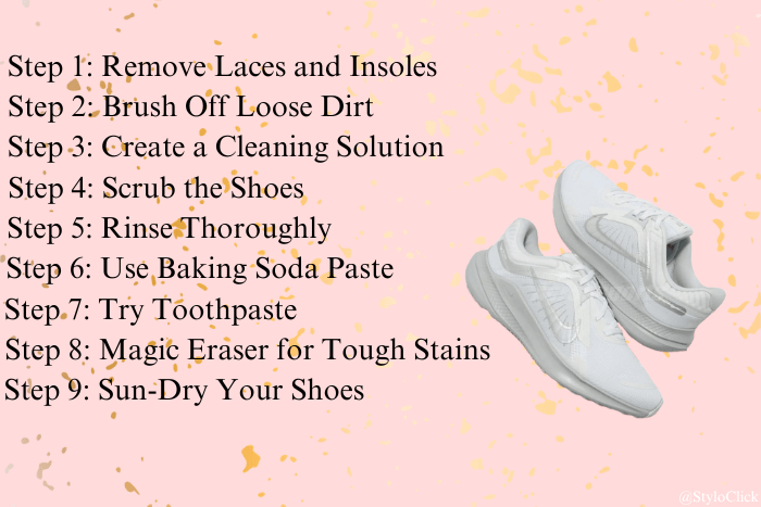 How to Get Yellow Stains Out of White Shoes